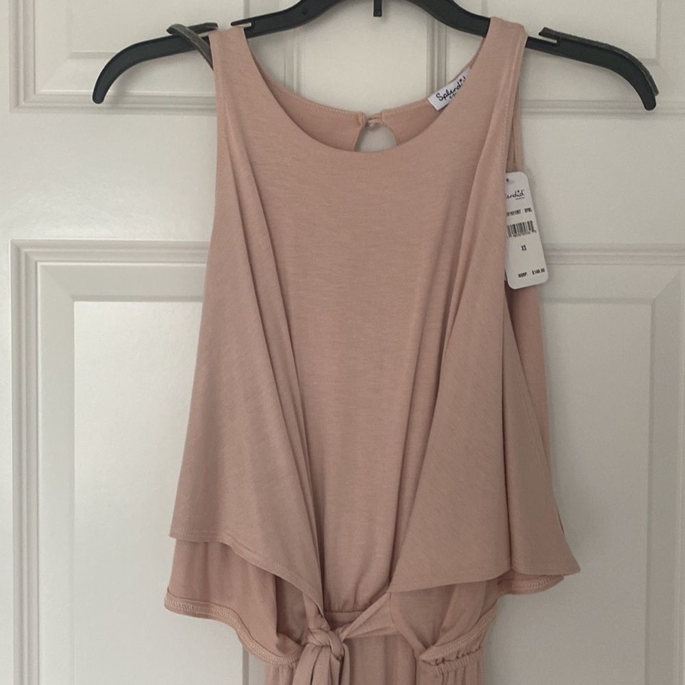 NWT. Splendid Cold Shoulder Crew Neck Wrap Dress - Picture 9 of 12